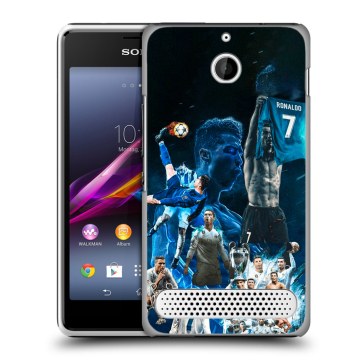 Пластиковый чехол на Sony Xperia E1 с принтом Реал Роналдо