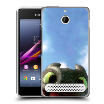 Пластиковый чехол на Sony Xperia E1 с принтом Как приручить дракона