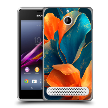 Пластиковый чехол на Sony Xperia E1 с принтом Цветы Пластиковый чехол на Sony Xperia E1 с принтом Цветы
