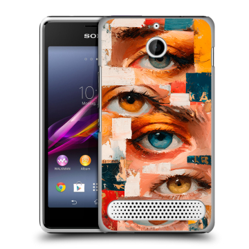 Пластиковый чехол на Sony Xperia E1 с принтом Модный принт Пластиковый чехол на Sony Xperia E1 с принтом Модный принт