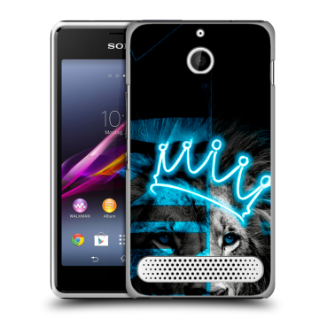 Пластиковый чехол на Sony Xperia E1 с принтом Король лев Пластиковый чехол на Sony Xperia E1 с принтом Король лев
