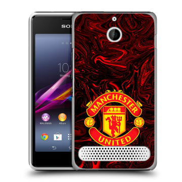 Пластиковый чехол на Sony Xperia E1 с принтом Manchester United Пластиковый чехол на Sony Xperia E1 с принтом Manchester United