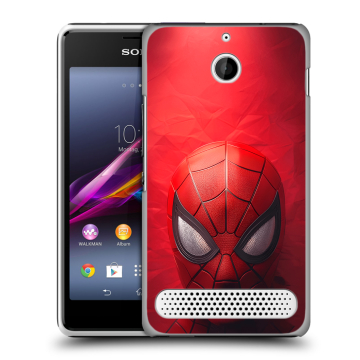 Пластиковый чехол на Sony Xperia E1 с принтом Spiderman Человек паук