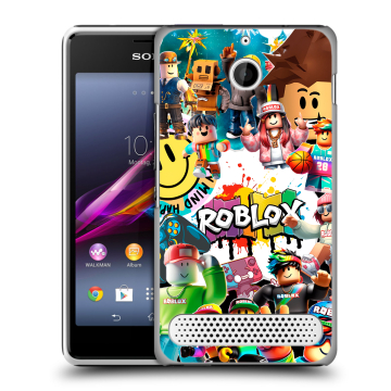 Пластиковый чехол на Sony Xperia E1 с принтом Roblox Роблокс