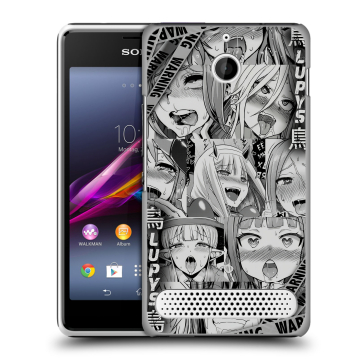 Пластиковый чехол на Sony Xperia E1 с принтом Ahegao Ахегао Аниме Пластиковый чехол на Sony Xperia E1 с принтом Ahegao Ахегао Аниме