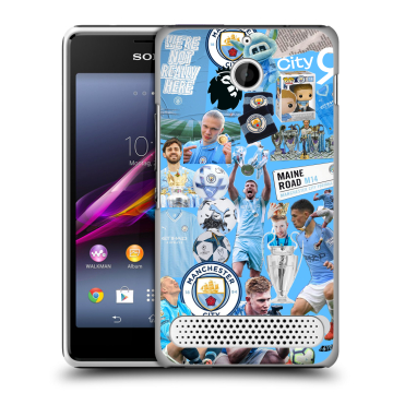 Пластиковый чехол на Sony Xperia E1 с принтом Man City Манчестер Сити Пластиковый чехол на Sony Xperia E1 с принтом Man City Манчестер Сити
