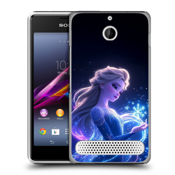 Пластиковый чехол на Sony Xperia E1 с принтом Холодное сердце Frozen