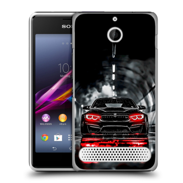 Пластиковый чехол на Sony Xperia E1 с принтом BMW БМВ