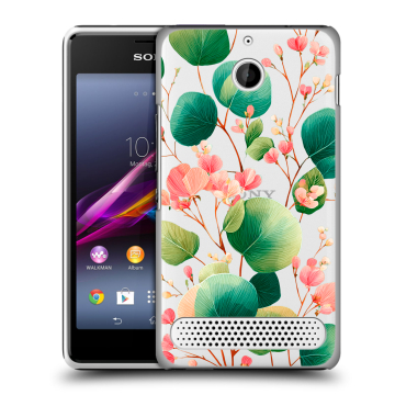 Пластиковый чехол на Sony Xperia E1 с принтом женский Пластиковый чехол на Sony Xperia E1 с принтом женский