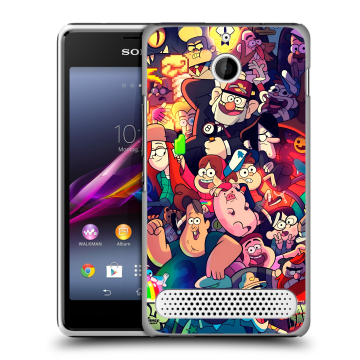 Пластиковый чехол на Sony Xperia E1 с принтом Gravity Falls Гравити Фолз