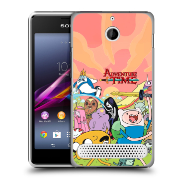 Пластиковый чехол на Sony Xperia E1 с принтом Adventure time Время приключений Пластиковый чехол на Sony Xperia E1 с принтом Adventure time Время приключений