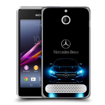 Пластиковый чехол на Sony Xperia E1 с принтом Mercedes Мерседес