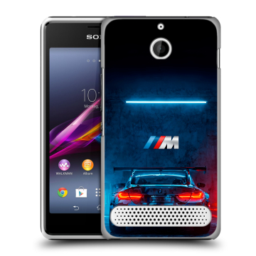 Пластиковый чехол на Sony Xperia E1 с принтом BMW БМВ