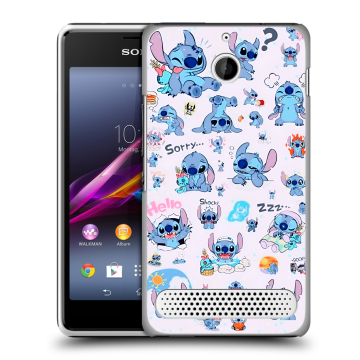 Пластиковый чехол на Sony Xperia E1 с принтом Лило и Стич