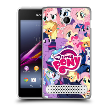 Пластиковый чехол на Sony Xperia E1 с принтом My little pony Дружба чудо Пластиковый чехол на Sony Xperia E1 с принтом My little pony Дружба чудо