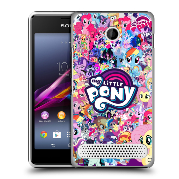 Пластиковый чехол на Sony Xperia E1 с принтом My little pony Дружба чудо
