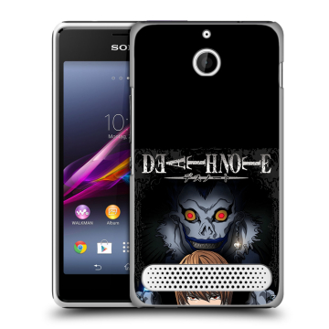 Пластиковый чехол на Sony Xperia E1 с принтом Death note Тетрадь смерти Пластиковый чехол на Sony Xperia E1 с принтом Death note Тетрадь смерти