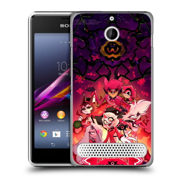 Пластиковый чехол на Sony Xperia E1 с принтом Hazbin Hotel Отель Хазбин