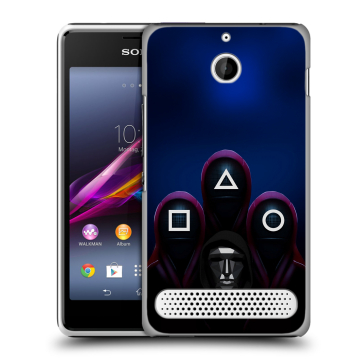 Пластиковый чехол на Sony Xperia E1 с принтом Игра Кальмара Пластиковый чехол на Sony Xperia E1 с принтом Игра Кальмара