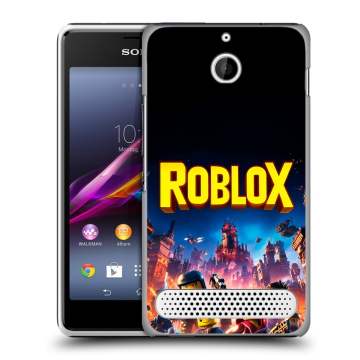 Пластиковый чехол на Sony Xperia E1 с принтом Roblox Роблокс