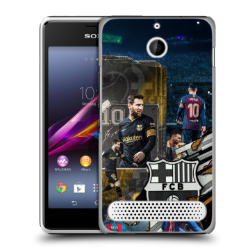 Пластиковый чехол на Sony Xperia E1 с принтом Messi Barcelona