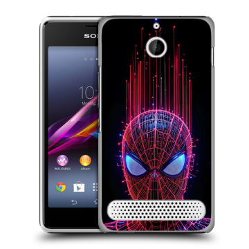 Пластиковый чехол на Sony Xperia E1 с принтом Spiderman Человек паук