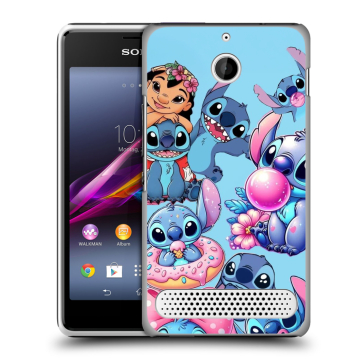 Пластиковый чехол на Sony Xperia E1 с принтом Лило и Стич