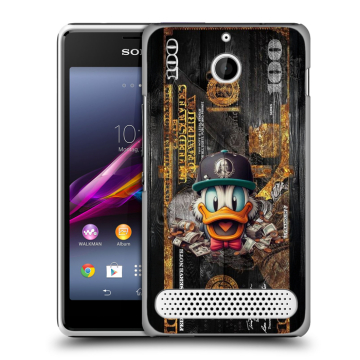 Пластиковый чехол на Sony Xperia E1 с принтом Дональд Дак Доллар