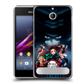 Пластиковый чехол на Sony Xperia E1 с принтом Demon Slayer Клинок рассекающий демонов