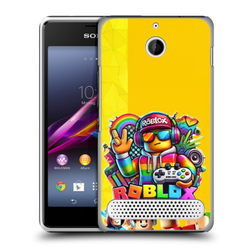Пластиковый чехол на Sony Xperia E1 с принтом Roblox Роблокс