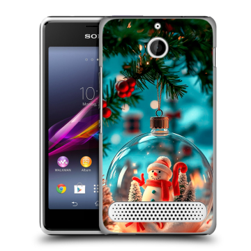 Пластиковый чехол на Sony Xperia E1 с принтом Новый год Пластиковый чехол на Sony Xperia E1 с принтом Новый год