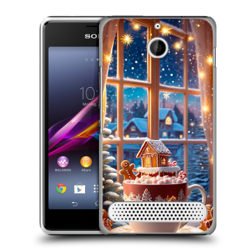 Пластиковый чехол на Sony Xperia E1 с принтом Новый год Пластиковый чехол на Sony Xperia E1 с принтом Новый год