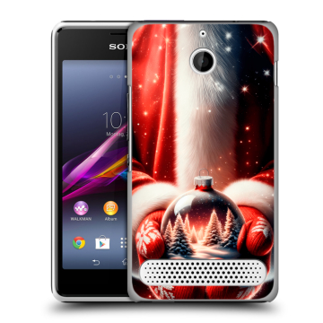 Пластиковый чехол на Sony Xperia E1 с принтом Новый год Пластиковый чехол на Sony Xperia E1 с принтом Новый год