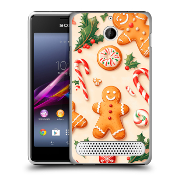 Пластиковый чехол на Sony Xperia E1 с принтом Новый год Пластиковый чехол на Sony Xperia E1 с принтом Новый год