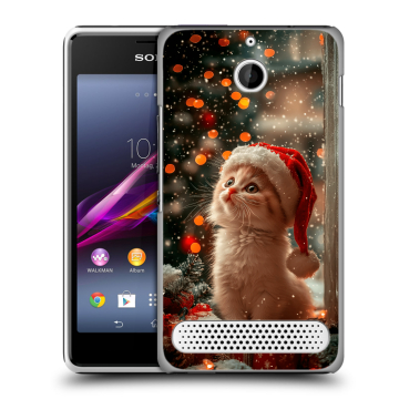 Пластиковый чехол на Sony Xperia E1 с принтом Новый год Пластиковый чехол на Sony Xperia E1 с принтом Новый год