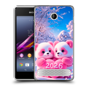 Пластиковый чехол на Sony Xperia E1 с принтом Новый год Пластиковый чехол на Sony Xperia E1 с принтом Новый год