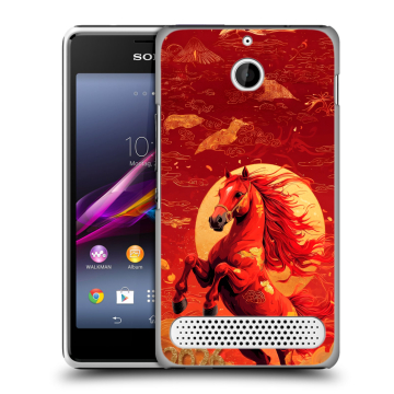 Пластиковый чехол на Sony Xperia E1 с принтом Новый год Пластиковый чехол на Sony Xperia E1 с принтом Новый год