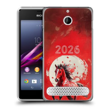 Пластиковый чехол на Sony Xperia E1 с принтом Новый год Пластиковый чехол на Sony Xperia E1 с принтом Новый год