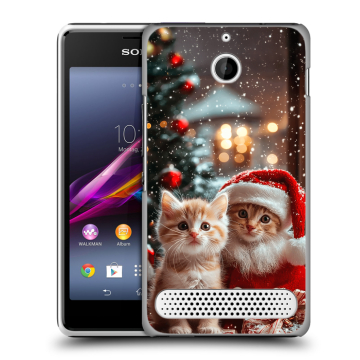 Пластиковый чехол на Sony Xperia E1 с принтом Новый год Пластиковый чехол на Sony Xperia E1 с принтом Новый год