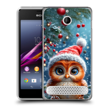 Пластиковый чехол на Sony Xperia E1 с принтом Новый год Пластиковый чехол на Sony Xperia E1 с принтом Новый год