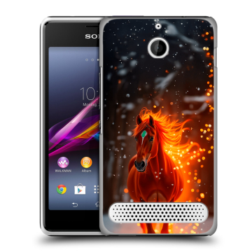 Пластиковый чехол на Sony Xperia E1 с принтом Новый год Пластиковый чехол на Sony Xperia E1 с принтом Новый год