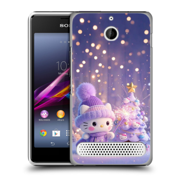 Пластиковый чехол на Sony Xperia E1 с принтом Новый год Пластиковый чехол на Sony Xperia E1 с принтом Новый год