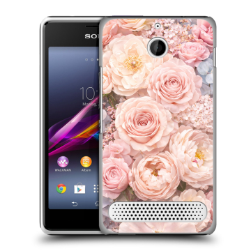 Пластиковый чехол на Sony Xperia E1 с принтом женский Пластиковый чехол на Sony Xperia E1 с принтом женский