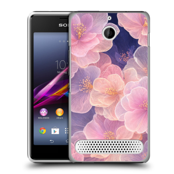 Пластиковый чехол на Sony Xperia E1 с принтом женский Пластиковый чехол на Sony Xperia E1 с принтом женский