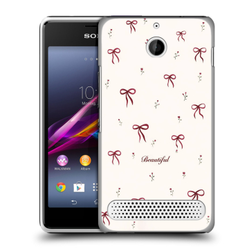 Пластиковый чехол на Sony Xperia E1 с принтом для девочек