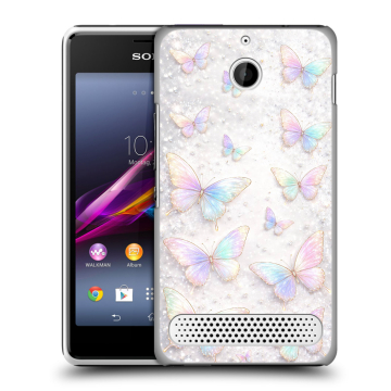 Пластиковый чехол на Sony Xperia E1 с принтом женский Пластиковый чехол на Sony Xperia E1 с принтом женский