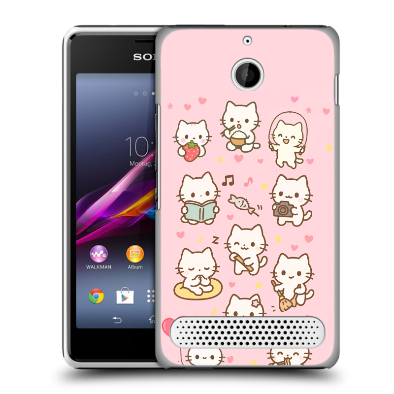 Пластиковый чехол на Sony Xperia E1 с принтом Hello Kitty Хелоу Кити Пластиковый чехол на Sony Xperia E1 с принтом Hello Kitty Хелоу Кити