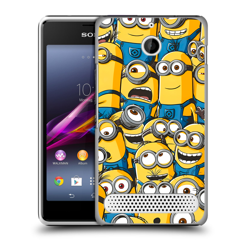 Пластиковый чехол на Sony Xperia E1 с принтом Миньоны Пластиковый чехол на Sony Xperia E1 с принтом Миньоны