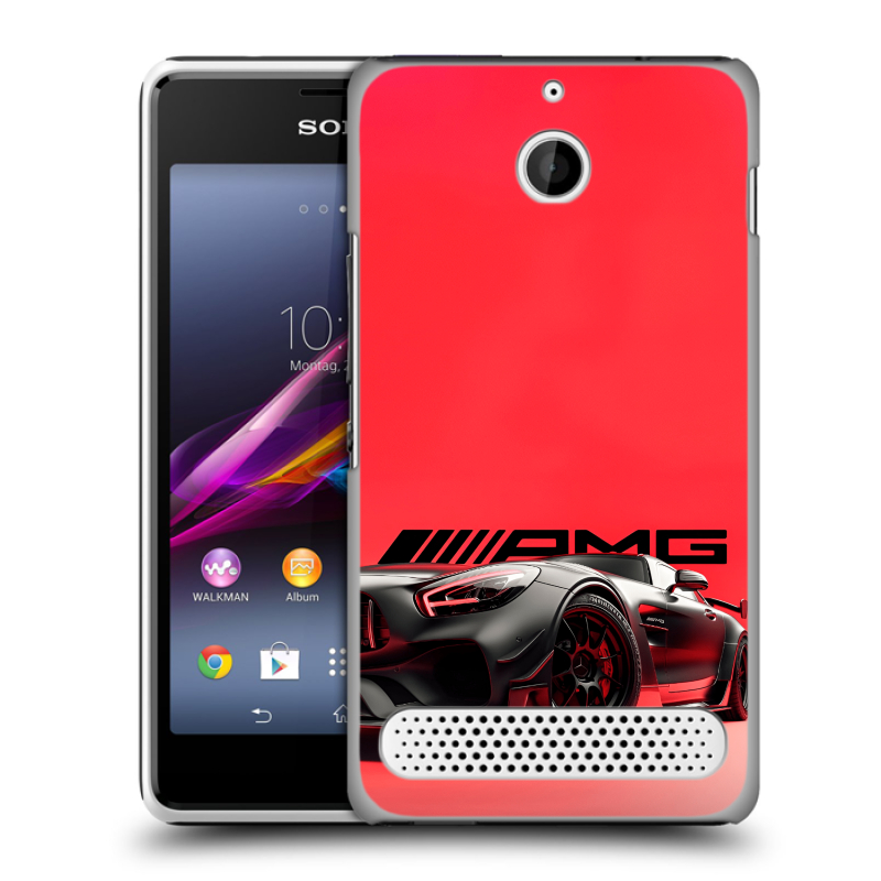 Пластиковый чехол на Sony Xperia E1 с принтом Мерседес Mercedes AMG Пластиковый чехол на Sony Xperia E1 с принтом Мерседес Mercedes AMG