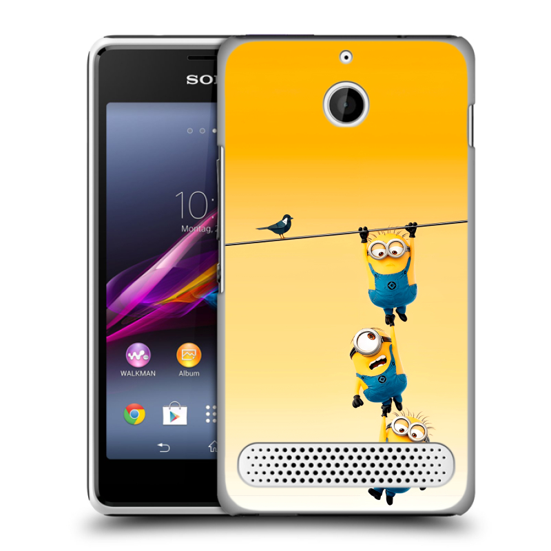 Пластиковый чехол на Sony Xperia E1 с принтом Миньоны Пластиковый чехол на Sony Xperia E1 с принтом Миньоны